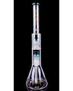 IMMORTAL PIPE - BOUGIE™ GLASS - 18" DOUBLE TREE PERC BONG