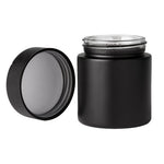 4Oz Glass Jar All Black With Child Proof Smooth Top Lid (20 pcs)