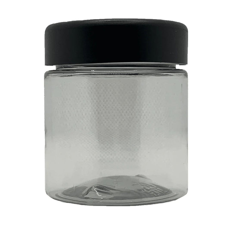 4Oz Plastic Jar With Child Proof Black Lid (20 pcs)