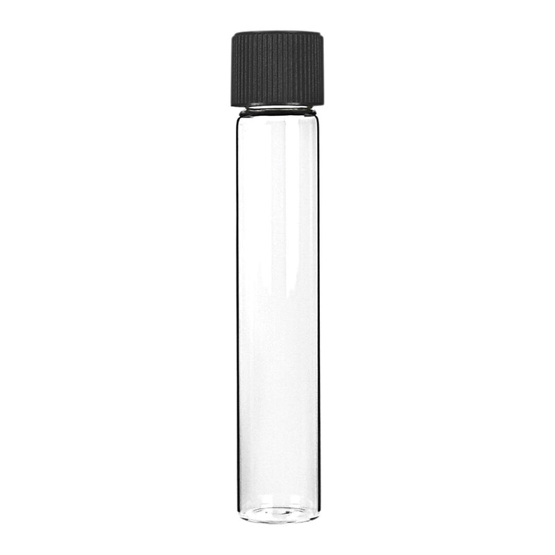 98mm Glass Tube With Child Proof Black Cap (200 pcs)