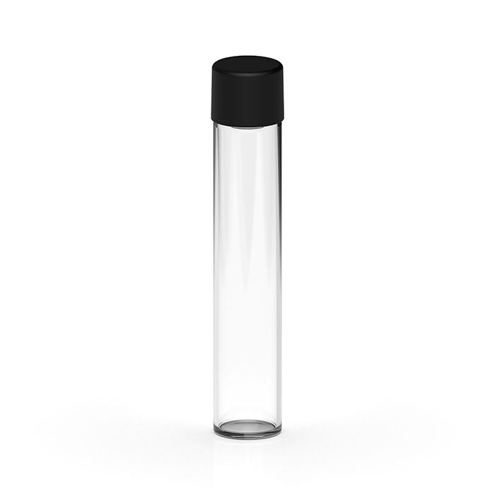 110mm Glass Tube With Child Proof Cap Smooth (200 pcs)