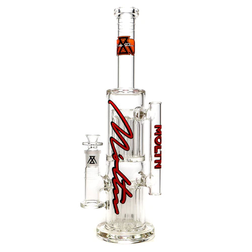 Moltn Glass - Sixty Five - Double Tree Perc - Red Signature Label