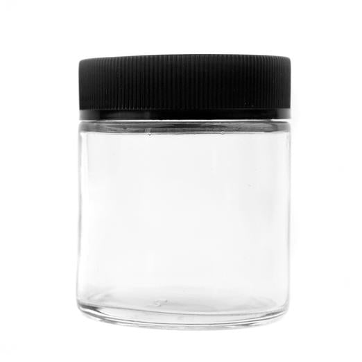 120mL (4oz.) Clear Glass Child Resistant Jar Container
