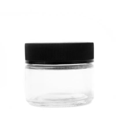 60mL (2oz.) Clear Glass Child Resistant Jar Container
