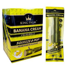 King Palm - Banana Cream - 2 Slim Rolls - 1.5g - 20pk Display