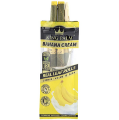 King Palm - Banana Cream - 2 Mini Rolls - 1g - 20pk Display