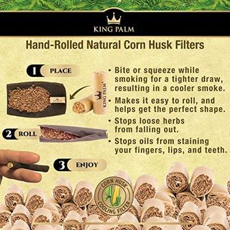 King Palm 5 Corn Husk Filters - 24pk Display