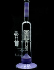 ROOR® Tech Fixed 14" 50x5 Barrel Bubbler Purple & Black