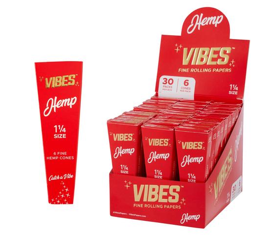 Vibes Hemp 1 1/4" Size Cones