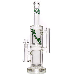 Moltn Glass - Eighty - Double Can Perc - Green Sig.