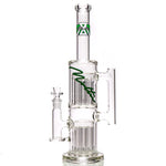Moltn Glass - Eighty - Double Tree Perc - Green Sig.