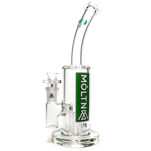 Moltn Glass - Fifty Bubbler - Medium - Tree Perc - Green Box Label