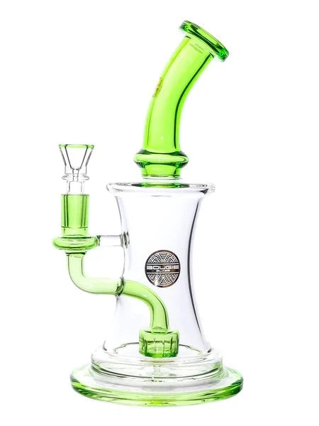 Bougie Glass - Hourglass Bell Horn Showerhead Rig (10")