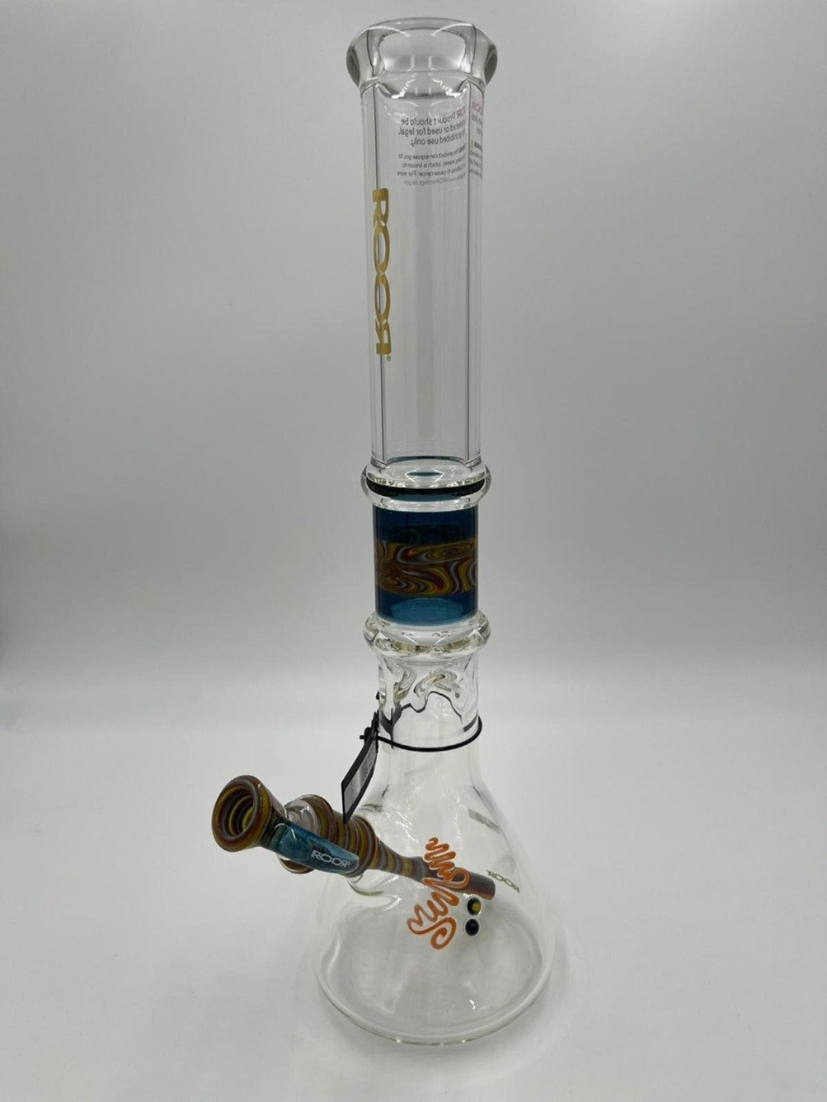18 inch ROOR beaker 50 x 7mm Glass Collab with Chase Adam’s