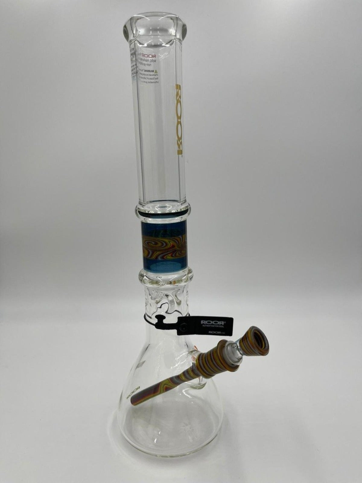 18 inch ROOR beaker 50 x 7mm Glass Collab with Chase Adam’s