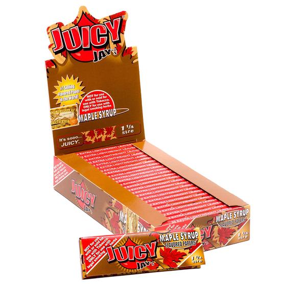 Juicy Jay's 1 1/4" Size Rolling Paper Maple Syrup Flavor