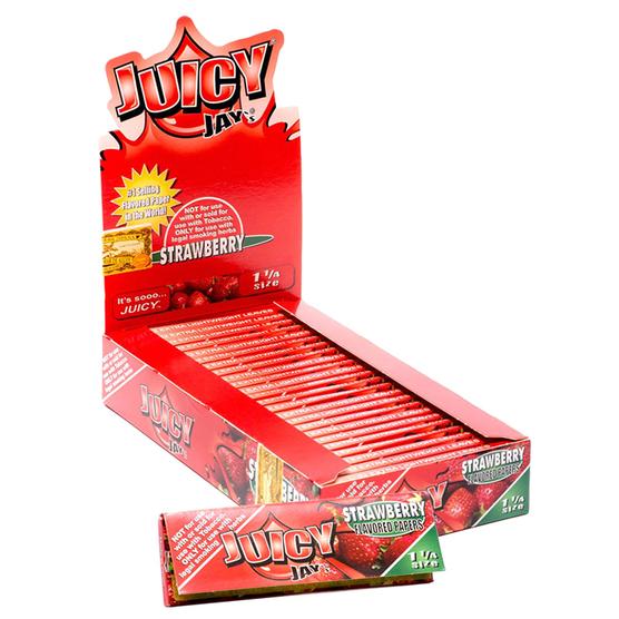 Juicy Jay's 1 1/4" Size Rolling Paper Strawberry Flavor
