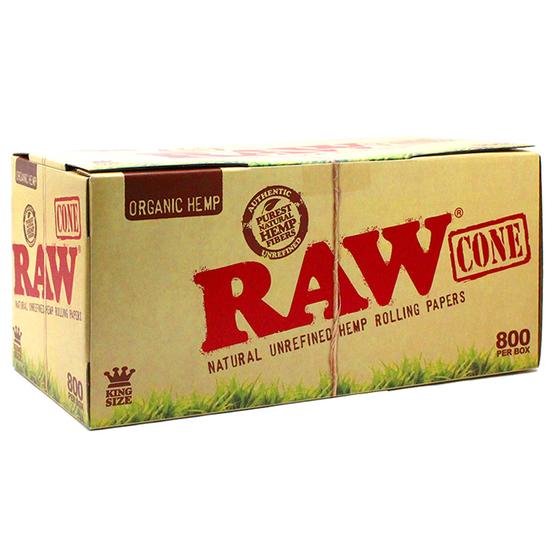 Raw Organic Hemp King Size Pre-Rolled Cone - 800ct./Display