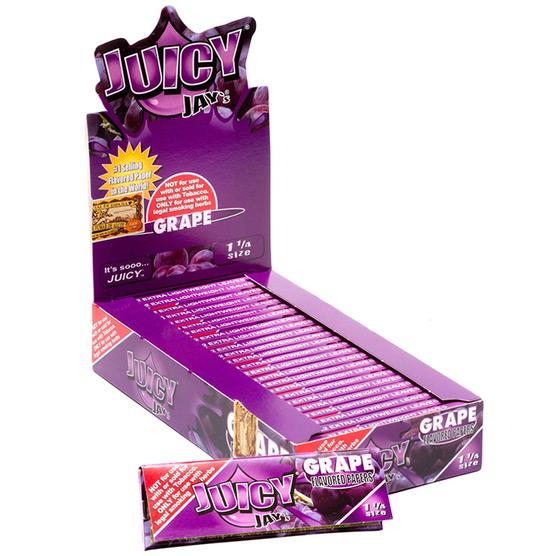 Juicy Jay's 1 1/4" Size Rolling Paper Grape Flavor