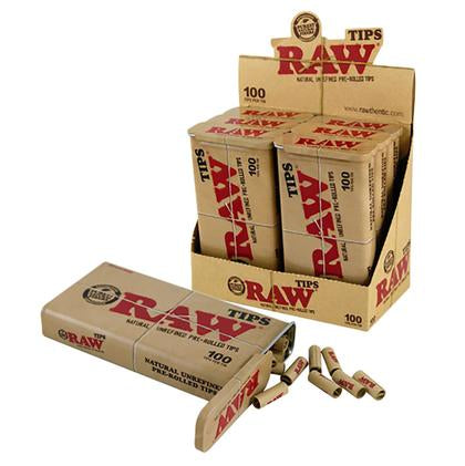 Raw Pre-rolled Tips Tin Display