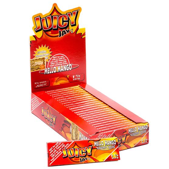 Juicy Jay's 1 1/4" Size Rolling Paper Mello Mango Flavor