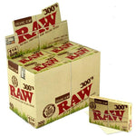 Raw Organic Hemp 300's 1 1/4" Size Rolling Paper - 40 Packs/Display